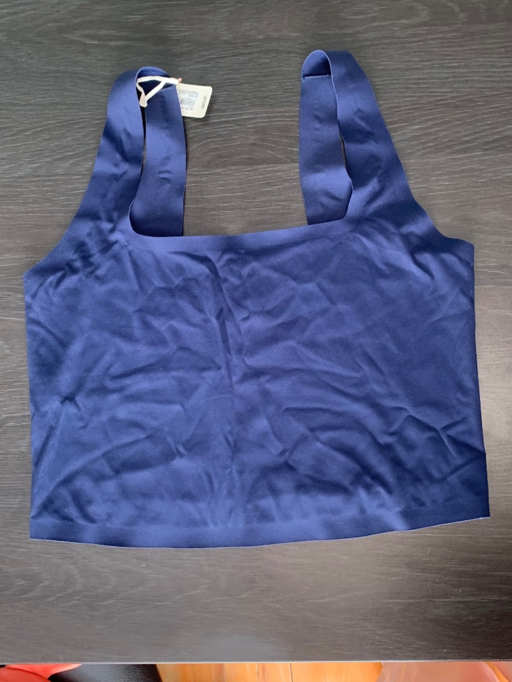 Aerie navy square neck cropped tank